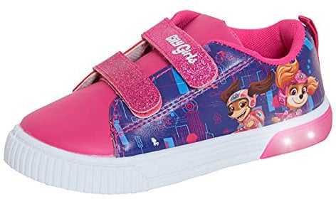 Paw Patrol Skye - Scarpe da ginnastica da bambina, con luci lampeggianti, rosa, 30 EU