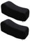 LOVIVER 2 STÜCKE Schwarz Bequemes Armlehnenkissen Stuhl Armlehnenpolster Memory Foam