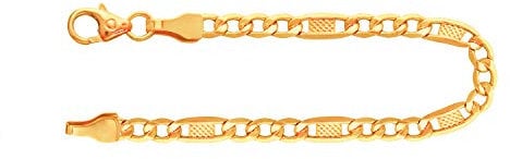 EDELIND Herren Armband 333 Gelbgold Bracelet Fantasiekette 3.5 mm Echtgold Armkette Länge 20 cm Armband mit Schmuck Geschenk Box Made in Germany