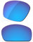 LenzReborn Lente polarizada de repuesto para gafas de sol Arnette Boiler AN4207 - Más opciones, Azul Hielo - Espejo polarizado, Taille unique
