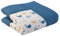 ULLENBOOM ® Baby Krabbeldecke 120x120 cm gepolstert - Blau-Wale (Made in EU) - Krabbeldecke für Baby mit 100% OEKO TEX Baumwolle, ideal als Babydecke & Spieldecke