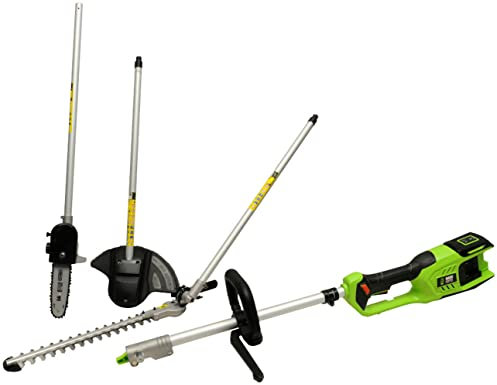 BASS POLSKA Tondeuse à Gazon Tondeuse à Gazon Multifonction Tondeuse Turbo 4 en 1 Outils de Jardin autonomes Outil Base Atelier sans Fil Jardin sans Batterie 2 x 24 V 10 kg