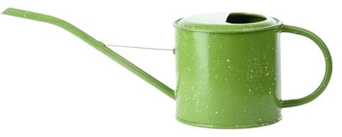 Esschert Design Giesskanne aus verzinktem Stahl in Emailleoptik - Robust & stilvoll für Garten & Balkon