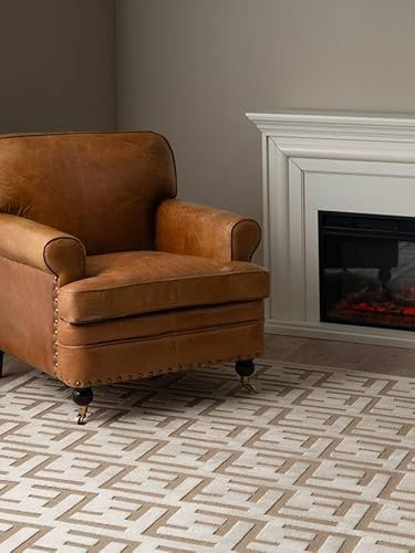 RugVista Dakari, Teppich, Moderne Teppiche, 340 x 240 cm, Rechteckig, Niedriger Stapel, Nur chemische Reinigung, Oeko_tex_100, Beige