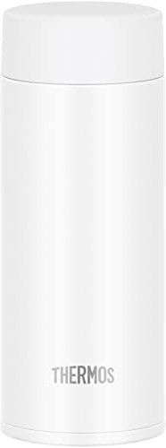 JOQ-350 WH Thermos Water Bottle, Vacuum Insulated Mobile Mug, 11.8 fl oz (350 ml), White, Easy to Clean Every Corner, Dishwasher Safe, Stainless Steel, Bottle, Lightweight and Compact