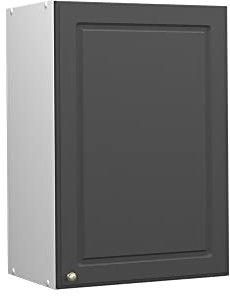 Vicco Hängeschrank Fame-Line, hängender Küchenschrank, Anthrazit-Gold/Weiß, 50 cm