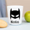 Wanapix | Kunststoffbecher mit Namen für Kinder | Unzerbrechlicher Trinkbecher Personalisierter | Schule/Kindergarten| BPA freier | 235ml | Superhelden