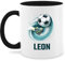 Tasse Tassen 325ml - Fußball Schuss Cool Fußballfan | Fußballgeschenkideen - 325 ml - Schwarz - namenstasse junge geschenke für fussballfans fussball leon glühweintassen fussballzubehör jungs