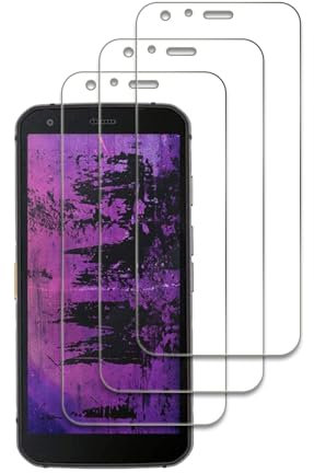 3 Piezas Protector de Pantalla para Cat S62 Pro, Ultra HD Cristal Templado, 9H Dureza, Anti Arañazos, Sin Burbujas, Antihuellas, Ultra Resistente