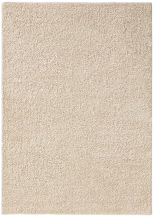 benuta Basic Hochflorteppich Soho - Cream 250x300 cm - Kuschelig Weicher Teppich im Minimalistischen Look - Pflegeleicht - Fußbodenheizung Geeignet