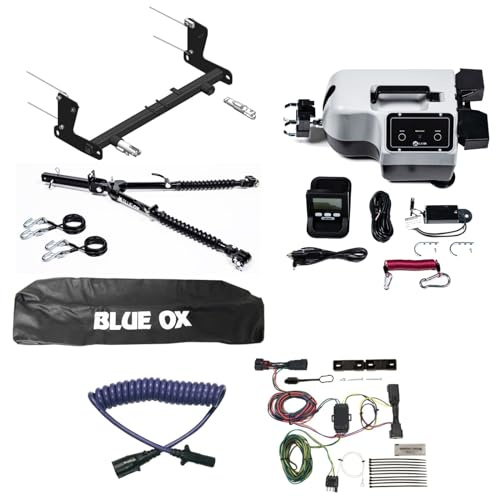 TrendsAuto Blue Ox Alpha Tow Bar & Baseplate Combo with Taillight Diode Kit