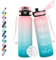 Honeyholly Gourde Sport, 500ml Étanche & Réutilisable, Gourde Enfant, Motivation avec Filtre Gourde, Bouteille, Bouteille d'eau, pour Gym, enfant, École, Bureau, Yoga