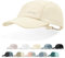 Sukeen Leichter Sonnenhut für Damen und Herren, schnell trocknend, Baseballkappe, LSF 50+, Laufmütze, faltbare Sportkappe für den täglichen Gebrauch im Freien, Beige, Einheitsgröße