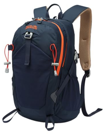 POWER KING Hiking Backpack 20L Foldable Travel Rucksack for Women Men Small Lightweight Packable Outdoor Daypack for Student, Fit for 14 inch Laptop (navy blue)