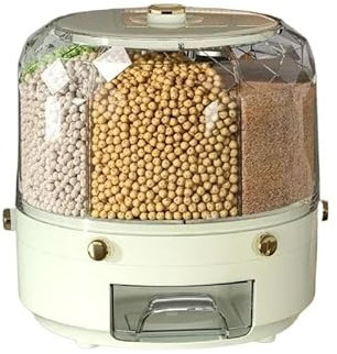 Generisch Tierfutterbox, luftdichter Aufbewahrungsbehälter für Tierfutter mit großem Fassungsvermögen – perfekt für Katzen-, Hunde- und allgemeines Tierfutter (grün-vergoldet)