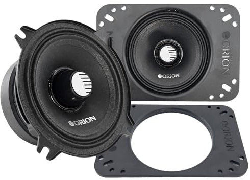 ORION Cobalt CM452 High Efficiency 4 / 4x6 Mid-Range Bullet Loudspeakers, 400W Max Power, 100W RMS, 2 Ohm, 1.2 Voice Coil - Pro Car Audio Stereo, Midrange Speakers (Pair)