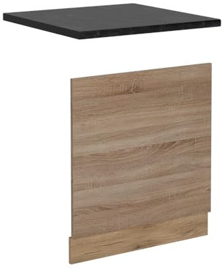 Vicco Façade de Lave-Vaisselle R-Line, Sonoma, 60cm, PT Anthracite