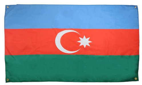 AZ FLAG Flagge Aserbaidschan, 150 x 90 cm, mit 4 Ösen, Flagge Aserbaidschan, für Balkon oder Wand