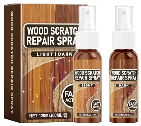 Holzkratzer-Reparatur, Holzboden-Kratzer-Reparatur, Instant Fix Kratzer-Entferner-Spray, Bodenpolitur und Restorer, natürlicher Glanz, entfernt Kratzer, Blätter, Schutzschicht für Zuhause