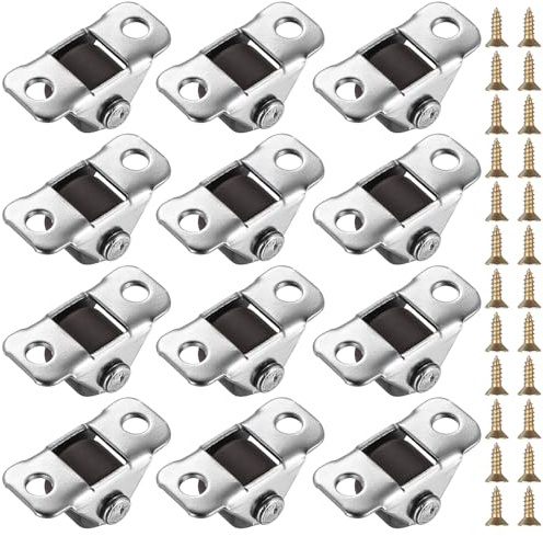 ANBEEISS 20 Pack 12mm Casters, Rubber | Mini Castor Wheels, Rubber Roller, for Furniture, Appliances, Carts, Luggage, Total Capacity 160kg