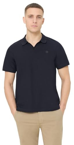 Street One MEN Herren Kurzarm Poloshirt mit Struktur