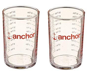 Roll Over Image to Zoom in Anchor Hocking 91016L12 5 oz Glass Measuring Glass by Anchor Hocking