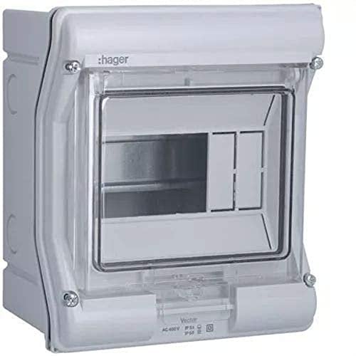 Hager Serie ve - Vektor-Verteilerkasten Oberfläche 1 Reihe -4+2 IP55