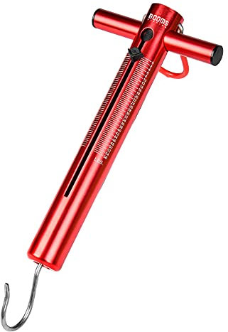 Booms Fishing TS1 Aluminum Tube Spring & Hook Scale 50LB/22KG