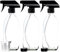Nomara Organics Clear Glass Spray Bottles 3 x 500ml. Black trigger/Pump/Refillable/watering/organic/oil-vinegar/hair/cleaning products.