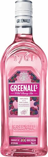 GREENALL´S Wild Berry Gin Brombeer- und Himbeernote 37.5% vol (1 x 0.7 l) | Gin angereichert mit natürlichen Brombeeren und Himbeeren aus Großbritannien