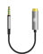 Geekria Apollo 4.4MM Balanced Female to 3.5MM Balanced Male Adapter Cord / 5 Cores Conversion Audio Cable, Aluminum Alloy casing, PP Yarn-Braided Upgrade Cable (5.5 inches)