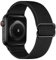 OXWALLEN XL Stretch Solo Loop Band Compatible with Apple Watch Series 10/9/8/7/6/5/4 SE Ultra 2/1 49mm 46mm 45mm 44mm, Adjustable Stretchy Elastic Nylon Braided Sport Strap for iWatch Women Men, Black