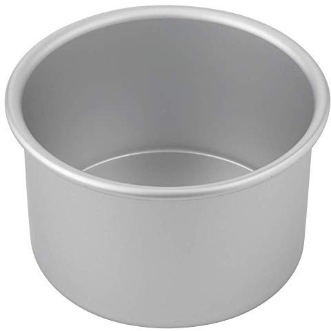 Iwinna 6 inch Round Cake Pan, Aluminium Alloy Chiffon Cake Mold with Removable Bottom