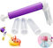 YOMIQIU Manuelle Airbrush zum Dekorieren Manual Airbrush Pump for Cakes Manuelle Airbrush Kuchendeko Einstellbarem Druck Spritzpistole Torten Kuchen Kuchenairbrush-Pumpe mit 4 Sprühflaschen