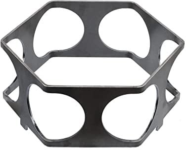 Meine Feuertonne Wokaufsatz für Ihre Feuerplatte |ANTIHAFT| Grillplattenaufsatz für Topf Pfanne oder Wok | Für Grillplatten mit 20cm (200mm) Innendurchmesser | Leicht Entnehmbar