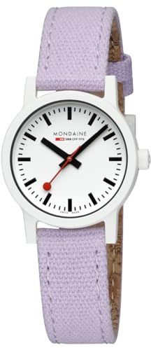 Mondaine - Essence Damen Uhr - Wilder Lavendel - Quartz Ronda 513 RL - Crown with Sealing Ring - Medium Size 26-37.9mm - Hardened Mineral Glass - MS1.41110.LQ1 - Swiss Made