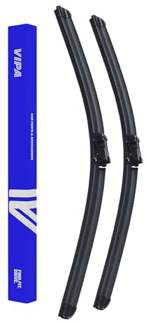 Vipa Car Parts Premium Wiper Blade Kit | Fits: MERCEDES-BENZ GLE COUPE AND SUV (Apr 2015 to Apr 2020) | All-Weather Performance | Durable, Streak-Free Windshield Wipers | Easy Installation