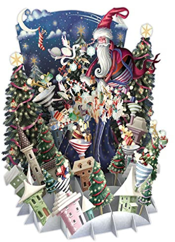 Santa's Village - 3D Pop Up Christmas Greeting Card, XTW022