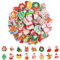 Kalolary 65 Stück Weihnachten Brosche Pins Set Weihnachten Niedliche Ästhetische Abzeichen Kawaii Weihnachtsmann Schneemann Kaninchen Rentier Bär Mädchen Cartoon Brosche für Rucksack Tasche Jacke Hüte