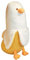 Mislaxy Banane Ente Plüschtier Banane Großes Plüsch Kuschelweiches Kawaii Ente Banane Kuscheltier, Kissen Geschenk 50-90cm