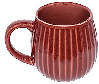 Saumo 480ml Hochwertige Handgefertigte Kaffeetasse aus Porzellan - Kaffee & Tee Tasse in Modern Vintage Design - große Kaffeebecher mit großem Henkel LFGB Zertifiziert