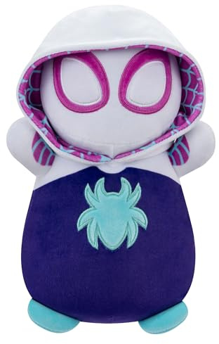 Squishmallows Original Marvel Spidey and His Amazing Friends Ghost-Spider HugMees – mittelgroßer ultraweicher offizieller Jazwares-Plüsch, 25,4 cm