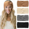 DRESHOW Stirnband Damen Winter 4 Stück Strick Ohrenwärmer Damen Verdicken Stirnbänder Mädchen Warm Gestrickte Haarband Headwrap Kopfband Warme Wintergeschenke