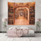 CHENGOR Bibliothek Bücherregal Tapisserie Bücher Bücherregal Klassenzimmer Wandbehänge Tapisserie Wohnzimmer Schlafzimmer Wohnheim Männerhöhle Hintergrund 150 x 100 cm