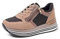 QUEEN HELENA Sneakers con Zip Laterale Casual Scarpe da Ginnastica Donna X29-22 (X29-22 Marrone, Numeric_41)
