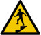 W155 - Achtung Stufe - Warnschild - Maße wählbar - Norm ISO 7010