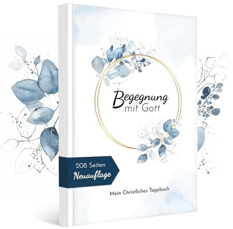 Luprion Christliches Tagebuch | A5 mit 208 Seiten | Dankbarkeitstagebuch Gratitude Journal | Prayer Journal | Christliche Geschenke | Gebetstagebuch Andachtsbuch Bible Study