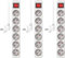 ELRO ES106 Lot de 3 multiprises, à 6 Prises, avec Interrupteur et câble de 1,5 m, sécurité Enfant, fiche Schuko, Max. 3680 W, certifié TÜV, Blanc