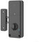 DAZZLEEX Kit de cerradura de puerta inteligente electrónico Tuya Invisible Door Lock, Control de aplicación, Desbloqueo de tarjeta Cerradura de puerta antirrobo interior (negro)