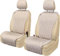 Leader Accessories 2er-Set universelle PKW-Sitzauflagen Vordersitz atmungsaktive Autositzbezüge rutschfeste Schutzbezüge abgesteppte Autoschonbezüge Seitenairbag Kompatibel (Beige)